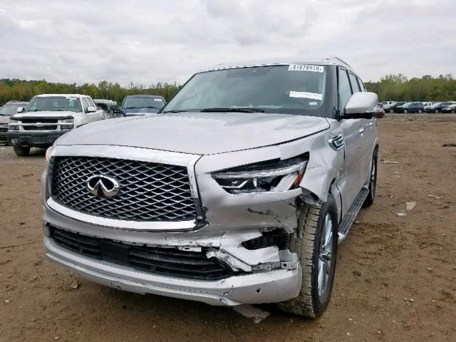 JN8AZ2NF4K9685299 - 2019 INFINITI QX80 LUXE SILVER photo 2