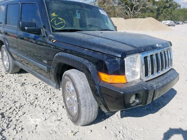 1J8HG48P97C696365 - 2007 JEEP COMMANDER შავი ფოტო 10
