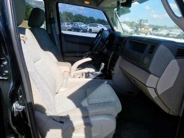 1J8HG48P97C696365 - 2007 JEEP COMMANDER შავი ფოტო 5