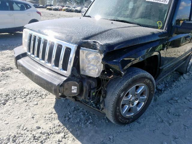 1J8HG48P97C696365 - 2007 JEEP COMMANDER შავი ფოტო 9