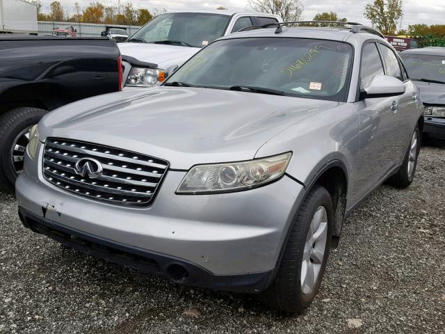 JNRAS08W85X218743 - 2005 INFINITI FX35 SILVER photo 2