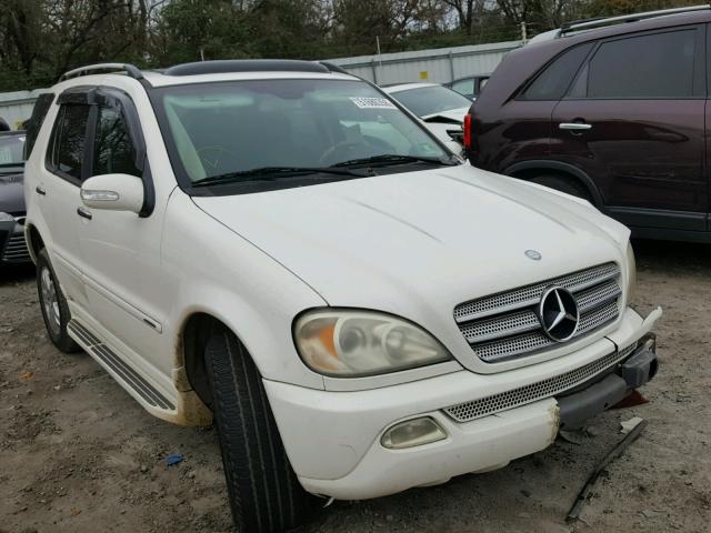 4JGAB57E85A556809 - 2005 MERCEDES-BENZ ML 350 WHITE photo 1