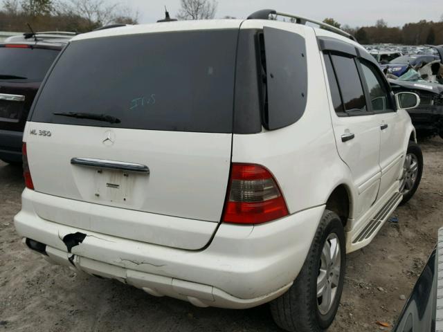 4JGAB57E85A556809 - 2005 MERCEDES-BENZ ML 350 WHITE photo 4