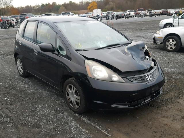 JHMGE8G23AC010462 - 2010 HONDA FIT BLACK photo 1