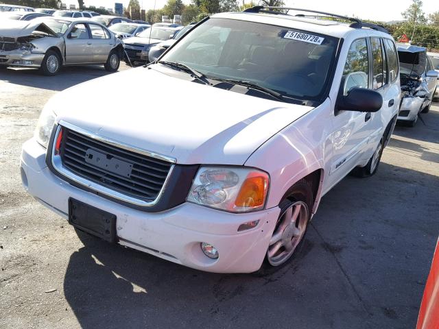 1GKDT13S242109862 - 2004 GMC ENVOY WHITE photo 2