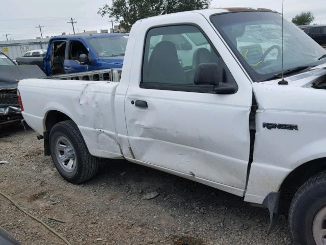 1FTYR10C81TA10963 - 2001 FORD RANGER WHITE photo 10