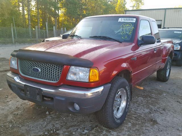 1FTZR15E31PA90907 - 2001 FORD RANGER SUP RED photo 2