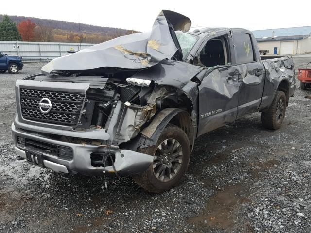 1N6AA1F4XHN503466 - 2017 NISSAN TITAN XD S GRAY photo 2