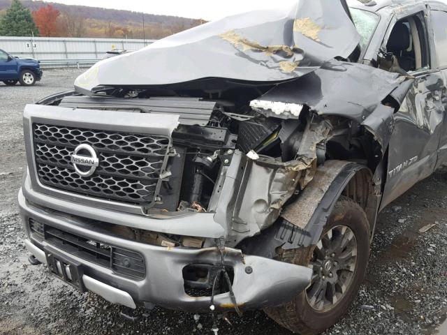 1N6AA1F4XHN503466 - 2017 NISSAN TITAN XD S GRAY photo 9