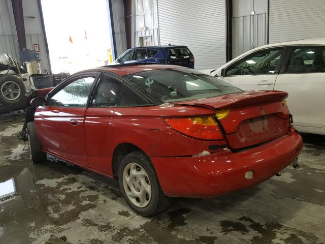 1G8ZY12762Z108535 - 2002 SATURN SC2 RED photo 3