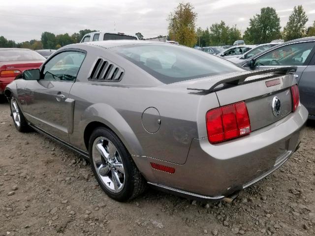 1ZVHT82H485180316 - 2008 FORD MUSTANG GT GRAY photo 3