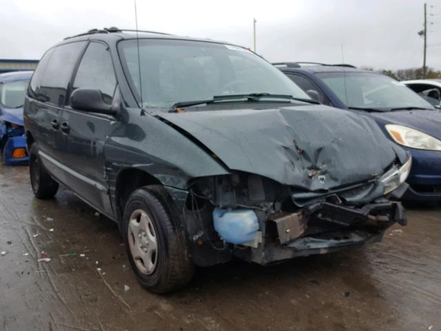 2B4GP2536YR859519 - 2000 DODGE CARAVAN GREEN photo 1