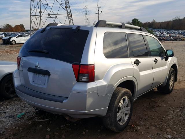 4A4MN21S87E054635 - 2007 MITSUBISHI ENDEAVOR L SILVER photo 4