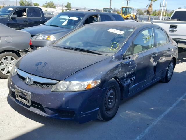 2HGFA1F39BH511706 - 2011 HONDA CIVIC VP BLUE photo 2