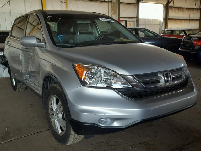 JHLRE3H70AC004094 - 2010 HONDA CR-V EXL SILVER photo 1