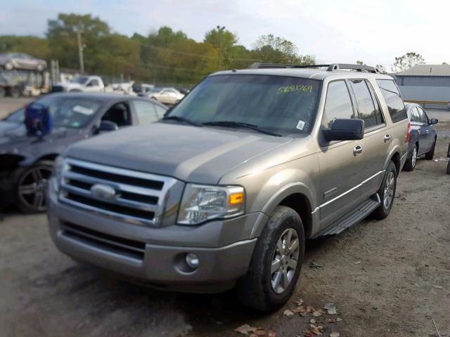 1FMFU15568LA86123 - 2008 FORD EXPEDITION SILVER photo 2