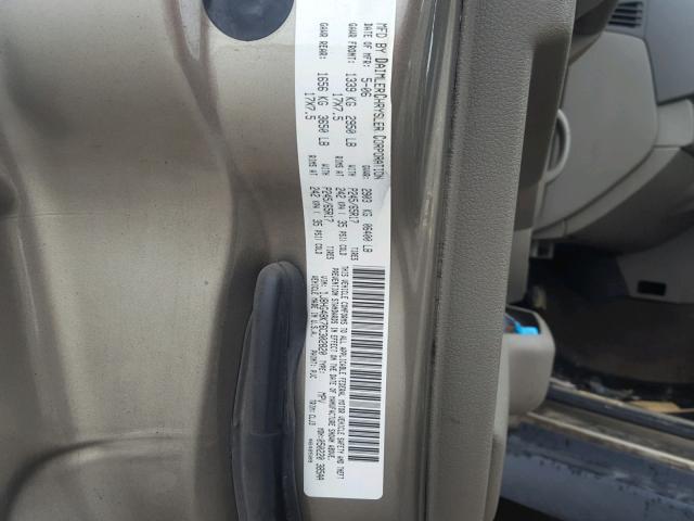 1J8HG48K76C302820 - 2006 JEEP COMMANDER GOLD photo 10