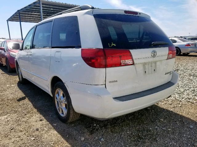 5TDBA22C35S034768 - 2005 TOYOTA SIENNA XLE WHITE photo 3