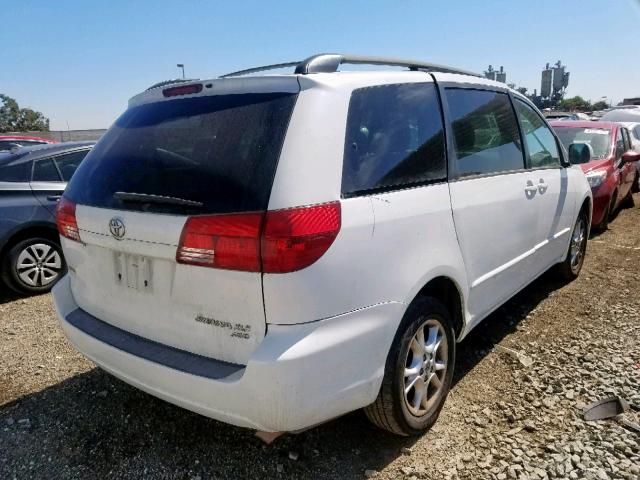 5TDBA22C35S034768 - 2005 TOYOTA SIENNA XLE WHITE photo 4