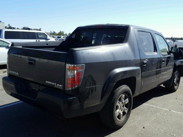 2HJYK165X6H545788 - 2006 HONDA RIDGELINE BLACK photo 4