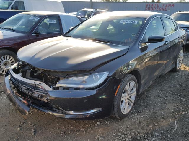 1C3CCCAB8FN754740 - 2015 CHRYSLER 200 LIMITE BLACK photo 2