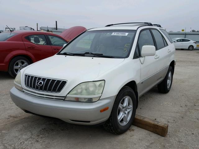 JTJHF10U830302910 - 2003 LEXUS RX 300 WHITE photo 2