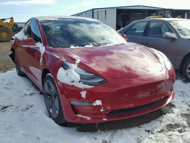 5YJ3E1EB8JF093478 - 2018 TESLA MODEL 3 RED photo 1