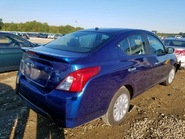 3N1CN7APXJL866024 - 2018 NISSAN VERSA S BLUE photo 4