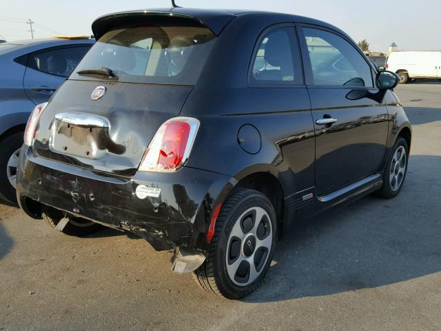 3C3CFFGE3DT744849 - 2013 FIAT 500 ELECTR BLACK photo 4