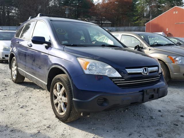 JHLRE48738C065570 - 2008 HONDA CR-V EXL BLUE photo 1