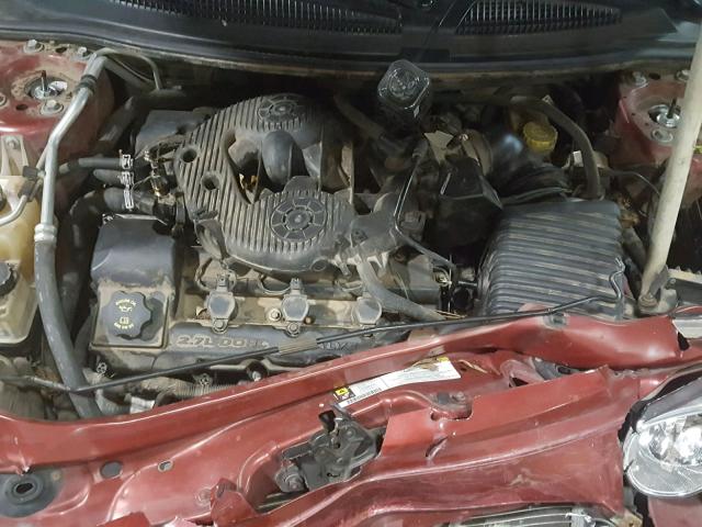 1C3EL75RX6N242047 - 2006 CHRYSLER SEBRING GT RED photo 7