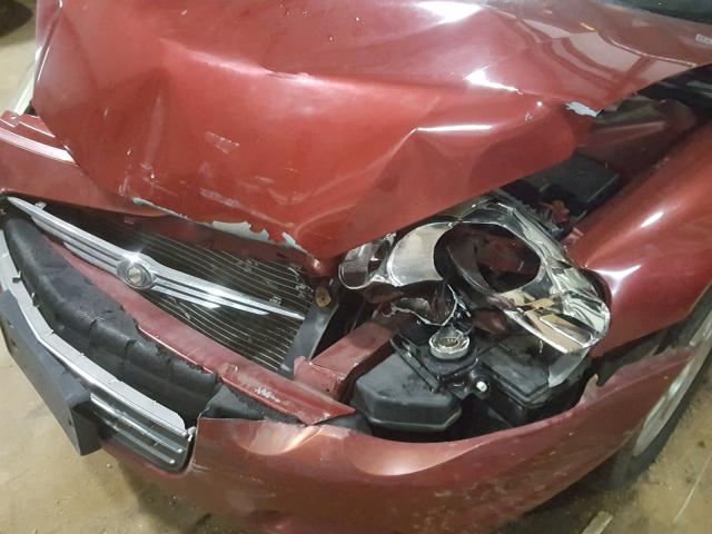 1C3EL75RX6N242047 - 2006 CHRYSLER SEBRING GT RED photo 9