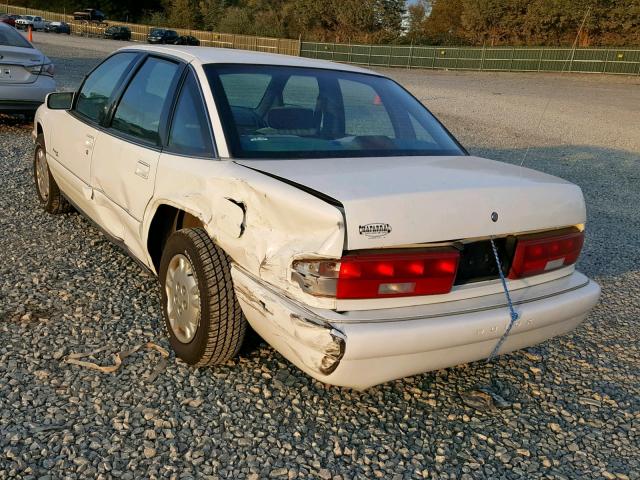 2G4WB52M0T1494706 - 1996 BUICK REGAL CUST WHITE photo 3