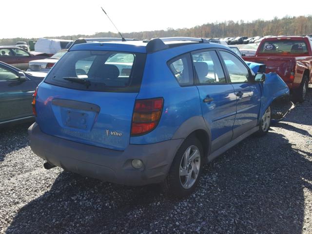 5Y2SL65888Z413230 - 2008 PONTIAC VIBE BLUE photo 4