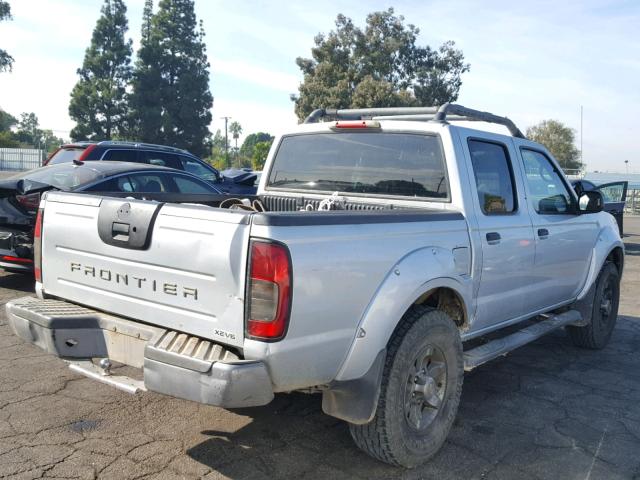 1N6ED27T53C450510 - 2003 NISSAN FRONTIER C SILVER photo 4