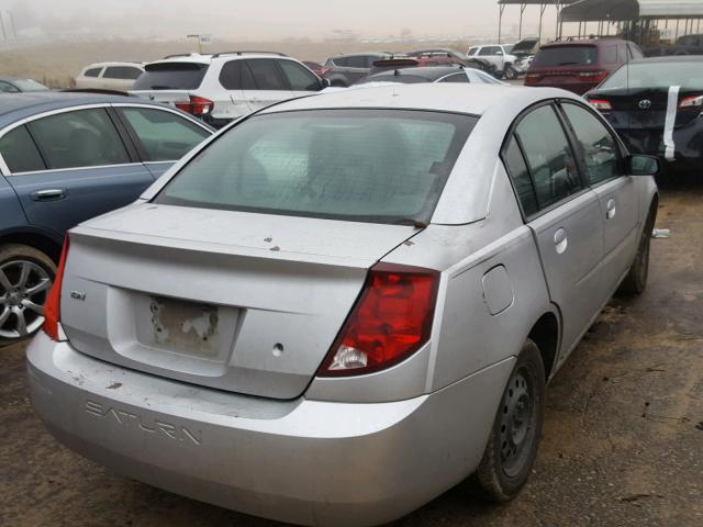 1G8AJ52FX3Z115991 - 2003 SATURN ION LEVEL SILVER photo 4