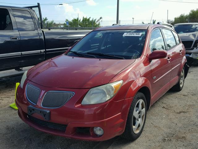 5Y2SL63855Z400952 - 2005 PONTIAC VIBE RED photo 2