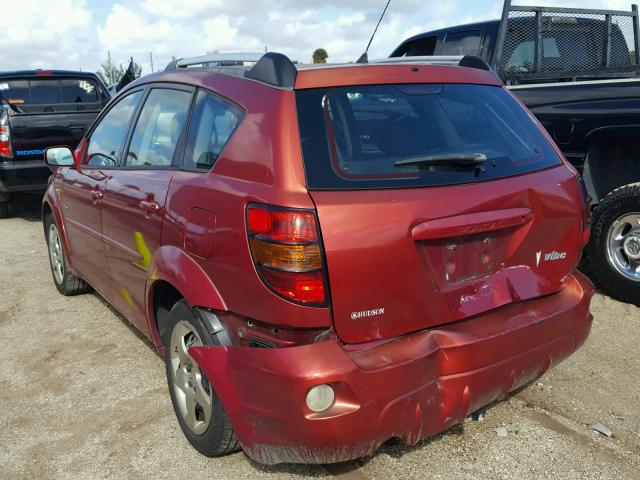 5Y2SL63855Z400952 - 2005 PONTIAC VIBE RED photo 3