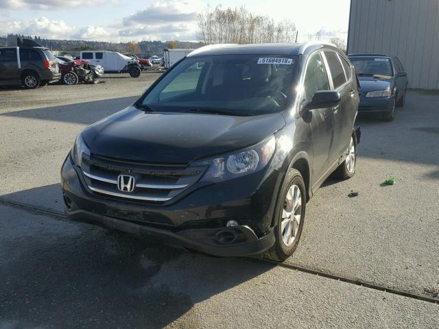 2HKRM4H71DH651196 - 2013 HONDA CR-V EXL BLACK photo 2