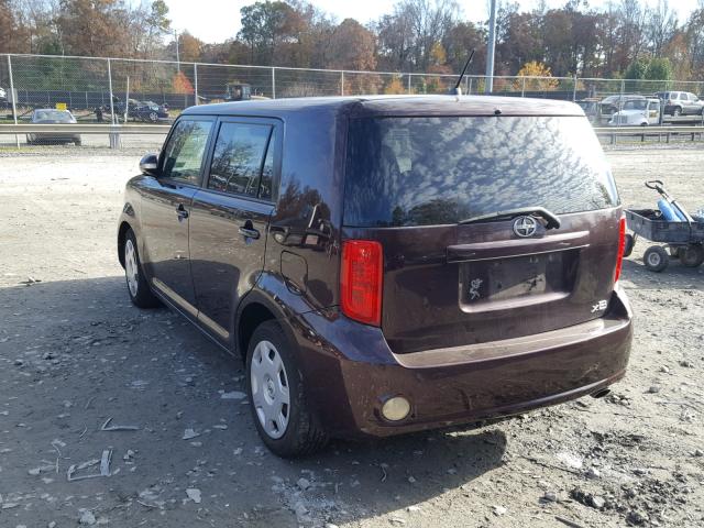 JTLKE50E591079003 - 2009 TOYOTA SCION XB Бордовый фото 3