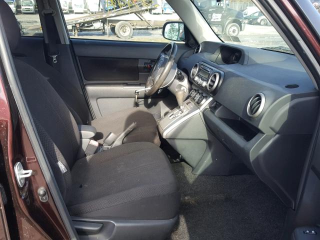 JTLKE50E591079003 - 2009 TOYOTA SCION XB Бордовый фото 5