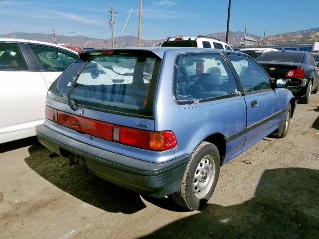 JHMED645XKS004338 - 1989 HONDA CIVIC DX BLUE photo 4