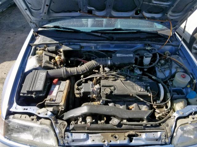 JHMED645XKS004338 - 1989 HONDA CIVIC DX BLUE photo 7