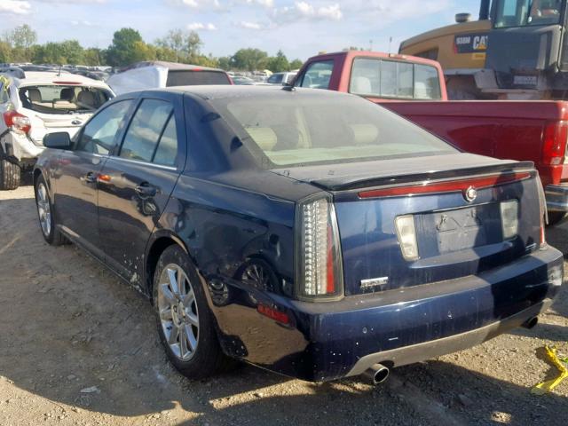 1G6DC67A550196277 - 2005 CADILLAC STS BLUE photo 3