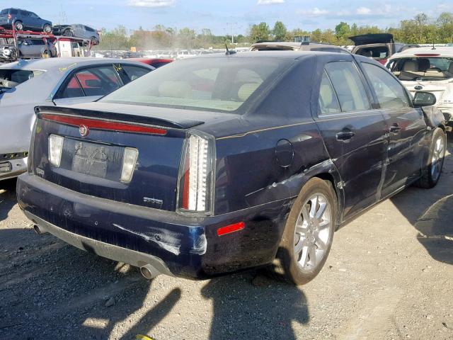 1G6DC67A550196277 - 2005 CADILLAC STS BLUE photo 4