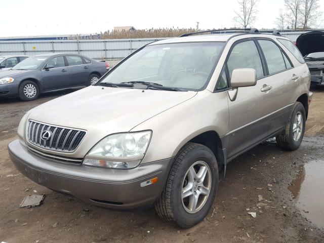 JTJHF10U930307985 - 2003 LEXUS RX 300 GOLD photo 2