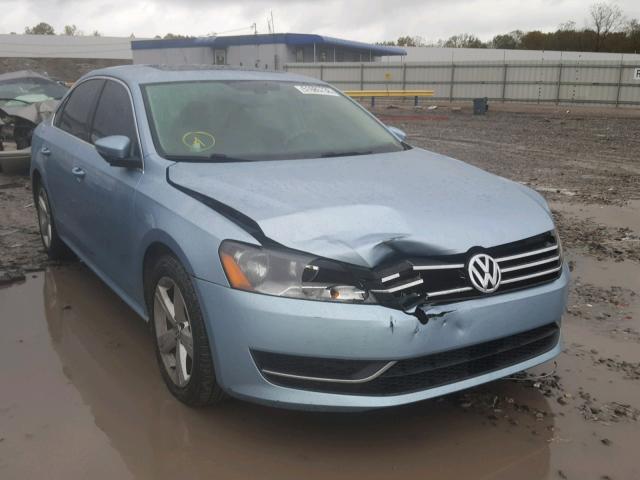 1VWBP7A39CC052359 - 2012 VOLKSWAGEN PASSAT SE BLUE photo 1