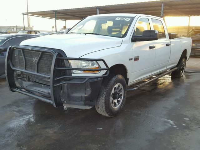 3C6TD5HTXCG170189 - 2012 DODGE RAM 2500 S WHITE photo 2