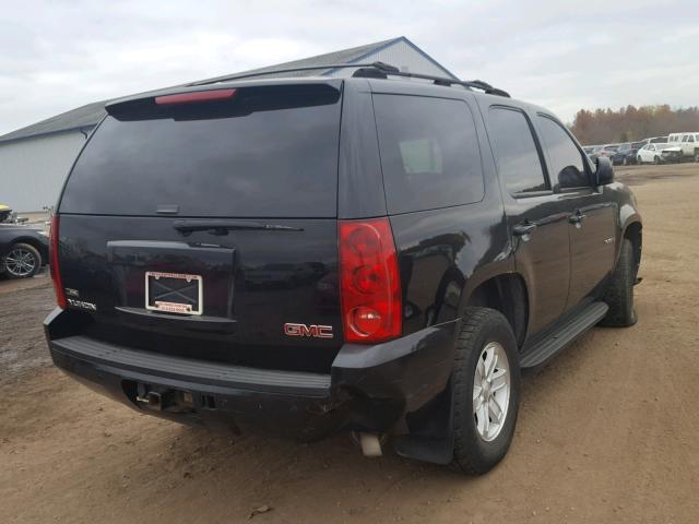 1GKFK130X7R235487 - 2007 GMC YUKON BLACK photo 4