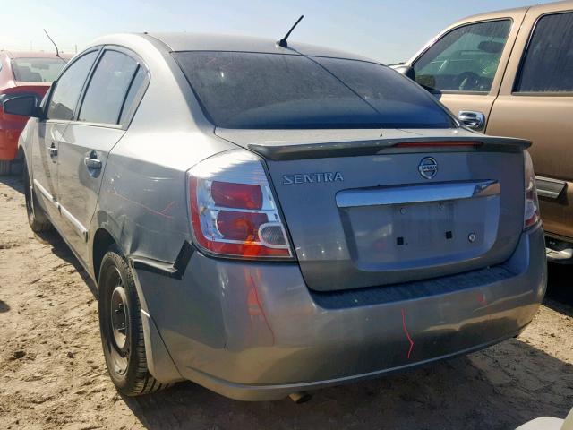 3N1AB6AP5CL768161 - 2012 NISSAN SENTRA 2.0 GRAY photo 3